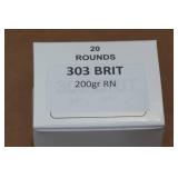 20 .303 British 200 Gr RN Ammo 20 .303 British 200 Gr RN Ammo