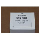 20 .303 British 174 Gr Sierra HP Match Ammo 20 .303 British 174 Gr Sierra HP Match Ammo