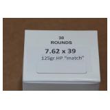 30 7.62 x 39mm 125 Gr HP Match Ammo 30 7.62 x 39mm 125 Gr HP Match Ammo