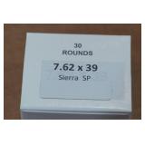 30 7.62 x 39mm Sierra SP Ammo 30 7.62 x 39mm Sierra SP Ammo