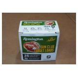 25 Remington Gun Club 12 Gauge 2-3/4" 8 Shot Shotshells 25 Remington Gun Club 12 Gauge 2-3/4" 8 Shot Shotshells