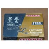 25 Federal Premium 12 Gauge 3-1/2" Magnum Steel 4 Shot Shotshells 25 Federal Premium 12 Gauge 3-1/2" Magnum Steel 4 Shot Shotshells