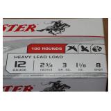 100 Winchester Universal 12 Gauge 2-3/4" Lead 8 Shot Shotshells 100 Winchester Universal 12 Gauge 2-3/4" Lead 8 Shot Shotshells