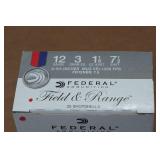 25 Federal Field & Range 12 Gauge 2-3/4" 7.5 Shot Shotshells 25 Federal Field & Range 12 Gauge 2-3/4" 7.5 Shot Shotshells