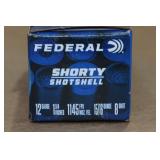 10 Federal Shorty 12 Gauge 1-3/4" 8 Shot Shotshells 10 Federal Shorty 12 Gauge 1-3/4" 8 Shot Shotshells