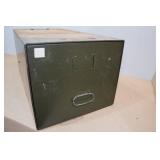 Vintage Military Stackable File Cabinet Section