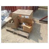 Pallet of Nylon Roller Casters 2 1/2" & Cabinet Latches, Hydraulic Fittings