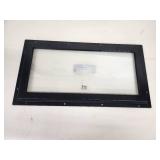 24x12 Inch Rectangular Fixed Window with Black Metal Frame