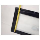 24x12 Inch Rectangular Fixed Window with Black Metal Frame