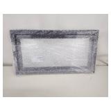 24x12 Inch Rectangular Fixed Window with Black Metal Frame