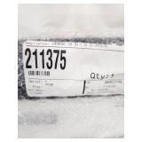 24x12 Inch Rectangular Fixed Window with Black Metal Frame