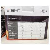 Lot of 2 Wisenet HD+ Analog HD Vandal Dome Cameras HCV-7070RA with Accessories