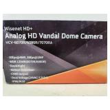 Lot of 2 Wisenet HD+ Analog HD Vandal Dome Cameras HCV-7070RA with Accessories