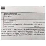 Hammond Electrical Enclosure J Box Clear Cover PJHMI2016CCL