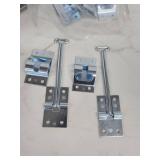 Lot of 27 Allegis 6-5601 ZN Locking Rod Holders, Chrome-Plated Steel