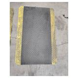 Set of 3 Diamond Plate Industrial Anti-Fatigue Mats 59x35 Inches
