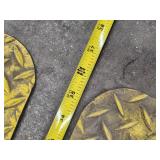 Set of 3 Diamond Plate Industrial Anti-Fatigue Mats 59x35 Inches