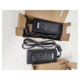 Lot of 2 Mean Well Laptop AC Adapters and 1 Total Micro 13.5V Li-ion Battery