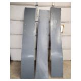 Set of 3 Matrox Grey Poly Panels 1/2 x 48 x 96 Inch Industrial Sheets