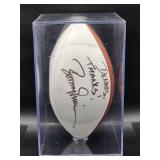 Autographed NFL Football by Cincinnati Bengals Quarterback Great "Boomer Esiason" No COA