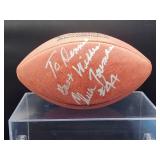 Autographed NFL Football by Minnesota Vikings HOF Great "Cris Carter" No COA