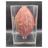 Autographed NFL Football by Minnesota Vikings Quarterback HOF Great "Fran Tarkenton" No COA
