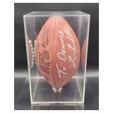 Autographed NFL Football by Minnesota Vikings Quarterback HOF Great "Fran Tarkenton" No COA