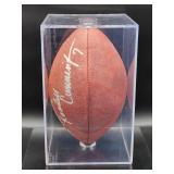 Autographed NFL Football by Minnesota Vikings Quarterback Great "Randle Cunningham" No COA