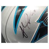 Autographed Mini Helmet by Carolina Panthers Great HOF "Julius Peppers" No COA