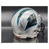 Autographed Mini Helmet by Carolina Panthers Great HOF "Julius Peppers" No COA