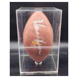 Autographed NFL Football by Minnesota Vikings Quarterback Great "Warren Moon" No COA
