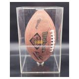 Autographed NFL Football by Minnesota Vikings Quarterback Great "Warren Moon" No COA