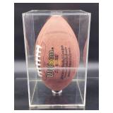 Autographed NFL Football by Minnesota Vikings Quarterback Great "Warren Moon" No COA