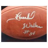 Autographed NFL Football by Dallas Cowboys Running Back Great "Hershel Walker" No COA