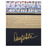 Autographed Plaque by Dallas Cowboys HOF Great "Danny White" No COA