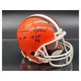 Autographed Mini Helmet by Cleveland Browns HOF Great "Leroy Keller" with COA