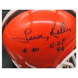 Autographed Mini Helmet by Cleveland Browns HOF Great "Leroy Keller" with COA
