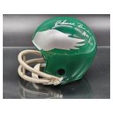 Autographed Mini Helmet by Philidelphia Eagles HOF Great "Chuck Bednarik" with COA