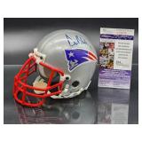 Autographed Mini Helmet by New England Patriots Quarterback Great "Drew Bledsoe" with COA