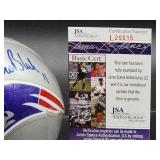 Autographed Mini Helmet by New England Patriots Quarterback Great "Drew Bledsoe" with COA