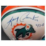 Autographed Mini Helmet by Miami Dolphins Great "Larry Czonka" with COA