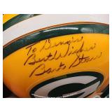 Autographed Mini Helmet by Green Bay Packers HOF Great "Bart Star" No COA