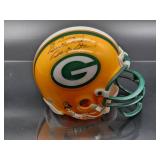 Autographed Mini Helmet by Green Bay Packers HOF Great "Bart Star" No COA
