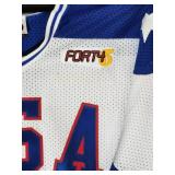 USA Hockey Jersey Autographed by Minnesota Born 1980 Olympic Hockey Players No COA