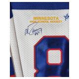 USA Hockey Jersey Autographed by Minnesota Born 1980 Olympic Hockey Players No COA