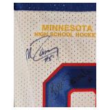USA Hockey Jersey Autographed by Minnesota Born 1980 Olympic Hockey Players No COA