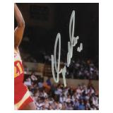 Autographed Photo By NBA Hall of Fame Atlanta Hawks "Great Wilkins" No COA