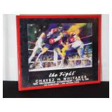Framed Boxing Bout Poster "The Fight" Chavez vs. Whitaker