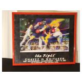 Framed Boxing Bout Poster "The Fight" Chavez vs. Whitaker