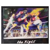 Framed Boxing Bout Poster "The Fight" Chavez vs. Whitaker
